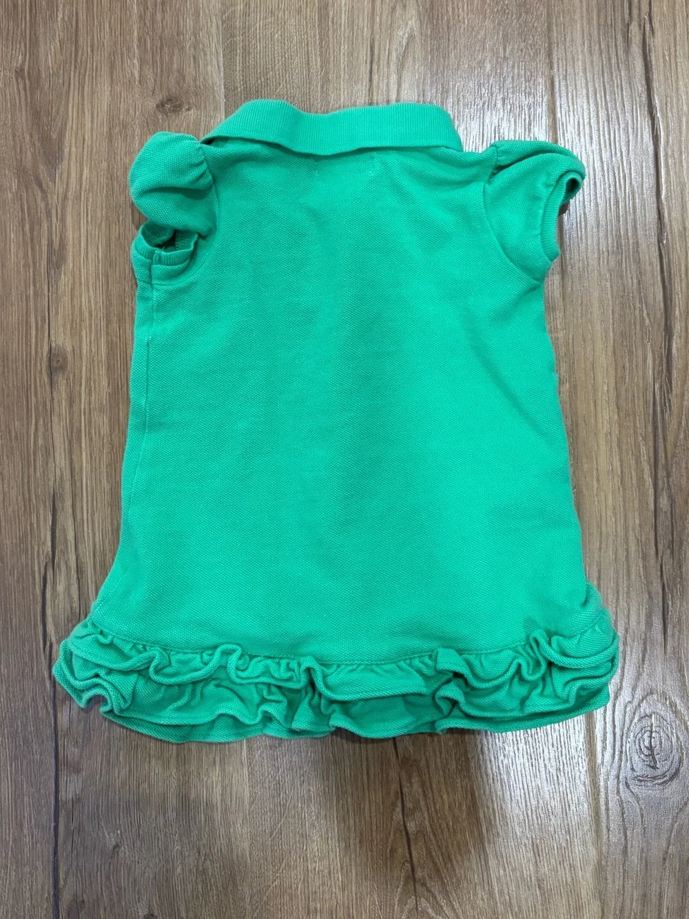 Ralph Lauren Ruffle Polo Dress Kelly Green